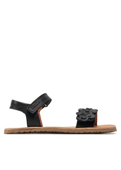 Sandały Froddo Barefoot Flexy Flowers G3150265-4 S Czarny ze sklepu eobuwie.pl w kategorii Sandały dziecięce - zdjęcie 182093960