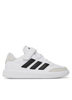 Sneakersy adidas Courtblock ID6506 Biały ze sklepu eobuwie.pl w kategorii Buty sportowe dziecięce - zdjęcie 182094090