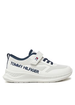 Sneakersy Tommy Hilfiger Low Cut Lace-Up/Velcro Sneaker T1B9-33868-1756 S Biały ze sklepu eobuwie.pl w kategorii Buty sportowe dziecięce - zdjęcie 182094120