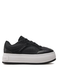 Sneakersy Calvin Klein Jeans Bold Platf Low Lace Mix In Mtl YW0YW01471 Czarny ze sklepu eobuwie.pl w kategorii Buty sportowe damskie - zdjęcie 182094332