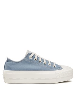 Trampki Converse Chuck Taylor All Star Lift Ox 572710C Błękitny ze sklepu eobuwie.pl w kategorii Trampki damskie - zdjęcie 182094541