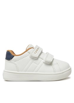 Sneakersy Tommy Hilfiger Low Cut Velcro Sneaker T1X9-33835-1355 M Biały ze sklepu eobuwie.pl w kategorii Buty sportowe dziecięce - zdjęcie 182094593