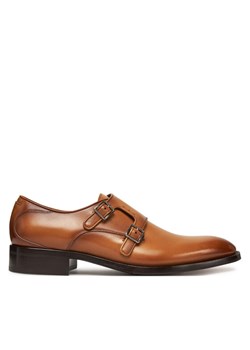 Półbuty BOSS Rill  50536617 Brązowy ze sklepu eobuwie.pl w kategorii Buty eleganckie męskie - zdjęcie 182094713