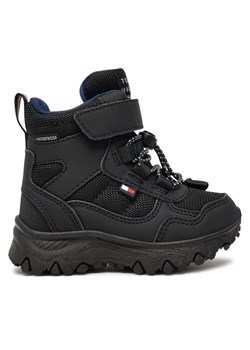 Śniegowce Tommy Hilfiger Fur Boot T1X5-33710-1492 M Czarny ze sklepu eobuwie.pl w kategorii Buty zimowe dziecięce - zdjęcie 182095020