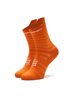 Skarpety wysokie unisex Compressport Pro Racing Socks V4.0 Ultralight Run High XU00050B Czerwony ze sklepu eobuwie.pl w kategorii Skarpetki damskie - zdjęcie 182095134