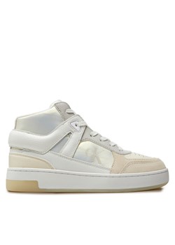Sneakersy Calvin Klein Jeans Basket Cupsole High Mix Ml Mtr YW0YW01489 Biały ze sklepu eobuwie.pl w kategorii Buty sportowe damskie - zdjęcie 182095390
