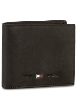 Duży Portfel Męski Tommy Hilfiger Johnson Mini Cc Wallet AM0AM00663 Czarny ze sklepu eobuwie.pl w kategorii Portfele męskie - zdjęcie 182095903