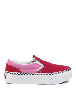 Tenisówki Vans Classic Slip-On P VN0A3TL1WVX1 Czerwony ze sklepu eobuwie.pl w kategorii Trampki dziecięce - zdjęcie 182095932