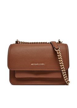 Torebka MICHAEL Michael Kors Claire 32T4GC7C1T Brązowy ze sklepu eobuwie.pl w kategorii Listonoszki - zdjęcie 182096253