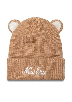 Czapka New Era Teddy Bear Ears Cuff Knit Beanie 60580794 Brązowy ze sklepu eobuwie.pl w kategorii Czapki dziecięce - zdjęcie 182096310