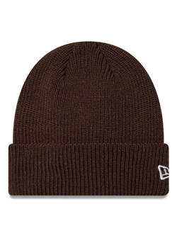 Czapka New Era Wool Cuff Knit Beanie 60424809 Brązowy ze sklepu eobuwie.pl w kategorii Czapki zimowe męskie - zdjęcie 182097553