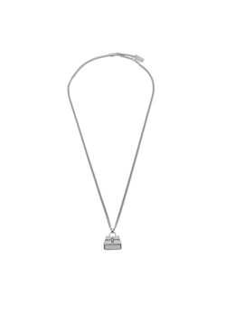 Naszyjnik Marc Jacobs The St. Marc Cuban-Link Chain Necklace 2F3JNC001J37 Srebrny ze sklepu eobuwie.pl w kategorii Naszyjniki - zdjęcie 182097630