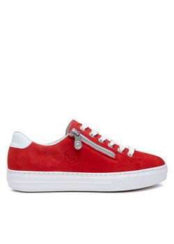 Sneakersy Rieker L59L1-33 Czerwony ze sklepu eobuwie.pl w kategorii Buty sportowe damskie - zdjęcie 182097652