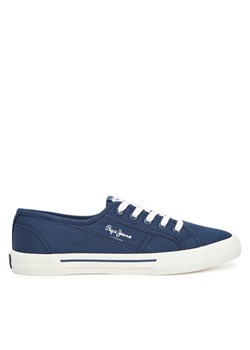 Tenisówki Pepe Jeans Brady Basic W PLS31287 Niebieski ze sklepu eobuwie.pl w kategorii Trampki damskie - zdjęcie 182097842