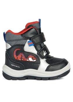 Śniegowce Geox B Flanfil Boy B Abx B363VA 054FU C0245 M Czarny ze sklepu eobuwie.pl w kategorii Buty zimowe dziecięce - zdjęcie 182097854