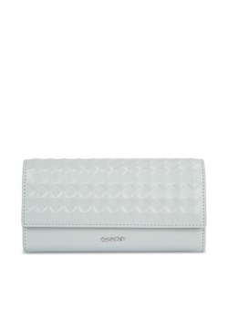 Duży Portfel Damski Calvin Klein Calvin Mini Quilt K60K611895 Szary ze sklepu eobuwie.pl w kategorii Portfele damskie - zdjęcie 182098063