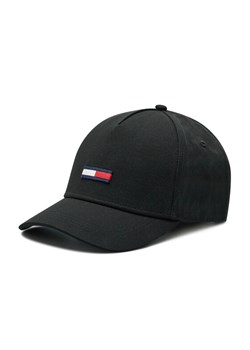 Czapka z daszkiem Tommy Jeans Tju Flag Cap AU0AU00843 Czarny ze sklepu eobuwie.pl w kategorii Czapki z daszkiem damskie - zdjęcie 182098282