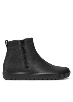 Sztyblety ECCO Soft 7 Tred 45031401001 Czarny ze sklepu eobuwie.pl w kategorii Buty zimowe męskie - zdjęcie 182098460