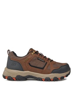 Sneakersy Skechers Selmen Forel 204937/BRBK Brązowy ze sklepu eobuwie.pl w kategorii Buty trekkingowe męskie - zdjęcie 182098700