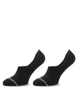 Zestaw 2 par stopek damskich Emporio Armani 292312 4R229 00020 Czarny ze sklepu eobuwie.pl w kategorii Skarpetki damskie - zdjęcie 182098902