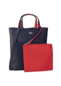 Torebka Lacoste Vertical Shopping Bag NF2991AA Granatowy ze sklepu eobuwie.pl w kategorii Torby Shopper bag - zdjęcie 182099294