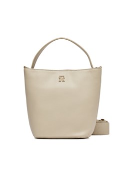 Torebka Tommy Hilfiger Th Essential Sc Bucket AW0AW15706 Écru ze sklepu eobuwie.pl w kategorii Listonoszki - zdjęcie 182099671