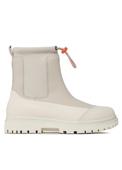 Botki Calvin Klein Jeans Chunky Combat Chelsea Boot Rub YW0YW01065 Beżowy ze sklepu eobuwie.pl w kategorii Workery damskie - zdjęcie 182100043