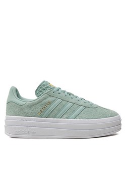 Sneakersy adidas Gazelle Bold IG4381 Zielony ze sklepu eobuwie.pl w kategorii Buty sportowe damskie - zdjęcie 182100251