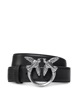 Pasek Damski Pinko Love Berry H3 Belt PE 23 PLT01 100125 A0F1 Czarny ze sklepu eobuwie.pl w kategorii Paski damskie - zdjęcie 182100373