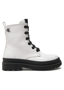 Trapery Calvin Klein Jeans Lace-Up Bootie V4A5-81031-1453 M Biały ze sklepu eobuwie.pl w kategorii Buty zimowe dziecięce - zdjęcie 182100730