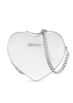 Torebka HUGO Love Crossbody-L 50536119 Srebrny ze sklepu eobuwie.pl w kategorii Kopertówki - zdjęcie 182100781