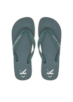 Japonki Calvin Klein Jeans Beach Sandal Transparent Tpu YM0YM01267 Turkusowy - id: 0000304827563 - marki Calvin Klein - 182101192 Japonki Calvin Klein Jeans Beach Sandal Transparent Tpu YM0YM01267 Turkusowy ze sklepu eobuwie.pl w kategorii Klapki męskie - zdjęcie 182101192