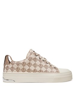 Trampki DKNY York Lace UP Sneak K2533982 Beżowy ze sklepu eobuwie.pl w kategorii Trampki damskie - zdjęcie 182102090