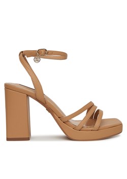 Sandały Nine West TS6197-01 Beżowy ze sklepu eobuwie.pl w kategorii Sandały damskie - zdjęcie 182102330
