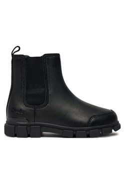 Kozaki Clarks Evyn Chelsea K. 26180291 Czarny ze sklepu eobuwie.pl w kategorii Buty zimowe dziecięce - zdjęcie 182102961