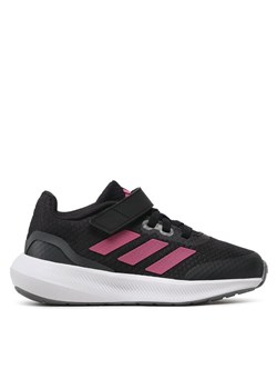 Sneakersy adidas Runfalcon 3.0 Sport Running Elastic Lace Top Strap Shoes HP5875 Czarny ze sklepu eobuwie.pl w kategorii Buty sportowe dziecięce - zdjęcie 182103103