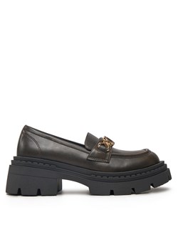 Loafersy TWINSET 242TGT114 Brązowy ze sklepu eobuwie.pl w kategorii Lordsy damskie - zdjęcie 182103172