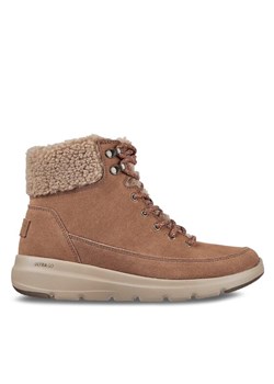 Botki Skechers Glacial Ultra Woodlands 16677/BRN Brązowy ze sklepu eobuwie.pl w kategorii Śniegowce damskie - zdjęcie 182103182