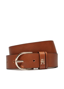 Pasek Damski Tommy Hilfiger Essential Effortless AW0AW16352 Brązowy ze sklepu eobuwie.pl w kategorii Paski damskie - zdjęcie 182103281