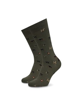 Skarpety Wysokie Męskie Barbour Mavin Dog MSO0068OL54 Zielony ze sklepu eobuwie.pl w kategorii Skarpetki męskie - zdjęcie 182103852