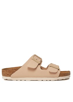 Klapki Birkenstock Arizona Birko-Flor 1027723 Beżowy ze sklepu eobuwie.pl w kategorii Klapki męskie - zdjęcie 182103853