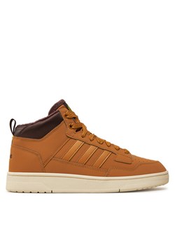 Sneakersy adidas Rapid Court Mid Winterized JR0171 Brązowy ze sklepu eobuwie.pl w kategorii Buty sportowe męskie - zdjęcie 182104051