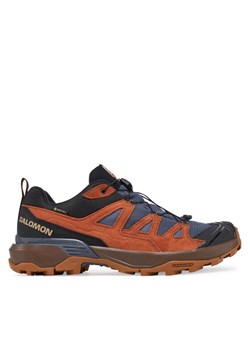 Trekkingi Salomon X Ultra 360 Leather Gore-Tex L47684900 Niebieski ze sklepu eobuwie.pl w kategorii Buty trekkingowe męskie - zdjęcie 182104721