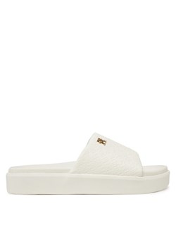 Klapki Tommy Hilfiger Platform Monogram Poolslide FW0FW08526 Biały ze sklepu eobuwie.pl w kategorii Klapki damskie - zdjęcie 182104801