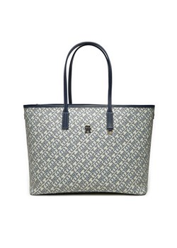 Torebka Tommy Hilfiger AW0AW17379 Niebieski ze sklepu eobuwie.pl w kategorii Torby Shopper bag - zdjęcie 182105011