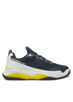 Sneakersy Boss Courtstride Tenn me 50523209 Niebieski ze sklepu eobuwie.pl w kategorii Buty sportowe męskie - zdjęcie 182105291