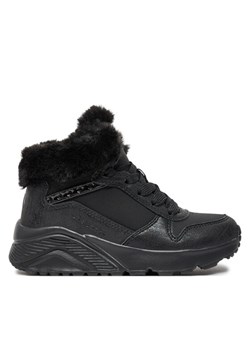 Botki Skechers Uno Lite - Comfurt Collar 310396L/BBK Czarny ze sklepu eobuwie.pl w kategorii Buty zimowe dziecięce - zdjęcie 182105322