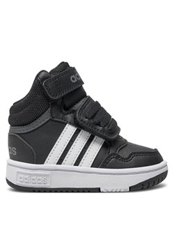 Sneakersy adidas Hoops Mid GW0408 Czarny ze sklepu eobuwie.pl w kategorii Buty sportowe dziecięce - zdjęcie 182105370