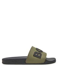 Klapki Boss Kirk Slid rblg N 50498241 Zielony ze sklepu eobuwie.pl w kategorii Klapki męskie - zdjęcie 182105401