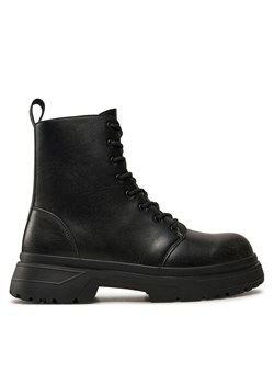 Trapery Guess Palermo Boot FMFPAL ELE11 Czarny ze sklepu eobuwie.pl w kategorii Buty zimowe męskie - zdjęcie 182105702